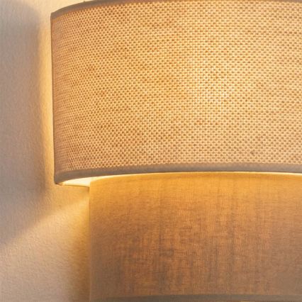 Brilagi - LED seinavalgusti BOHO ECO 1xE27/10W/230V kreemivärvi