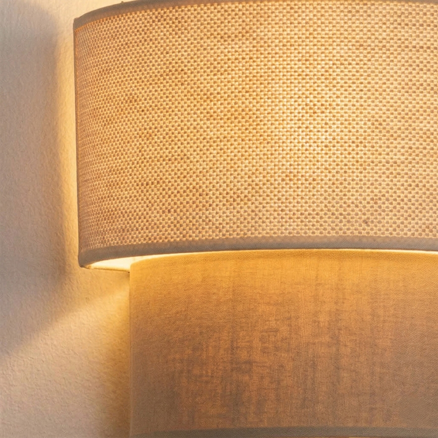 Brilagi - LED seinavalgusti BOHO ECO 1xE27/10W/230V kreemivärvi