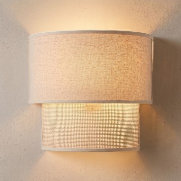 Brilagi - LED-seinavalgusti BOHO ECO 1xE27/10W/230V kreemjas
