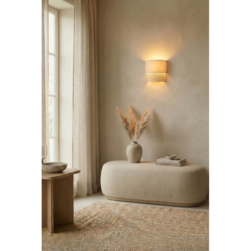 Brilagi - LED-seinavalgusti BOHO ECO 1xE27/10W/230V kreemjas