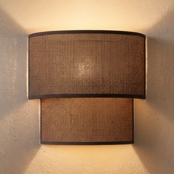 Brilagi - LED-seinavalgusti BOHO ECO 1xE27/10W/230V pruun