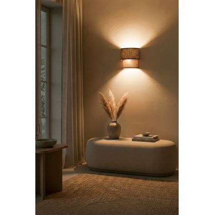 Brilagi - LED-seinavalgusti BOHO ECO 1xE27/10W/230V pruun