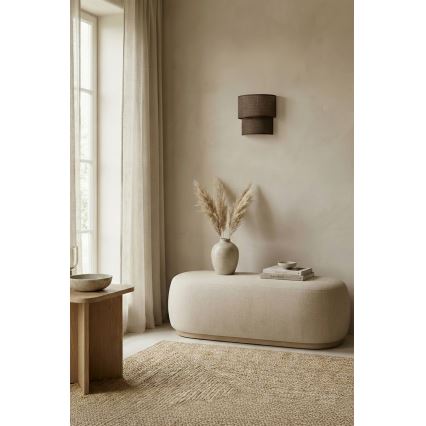 Brilagi - LED-seinavalgusti BOHO ECO 1xE27/10W/230V pruun