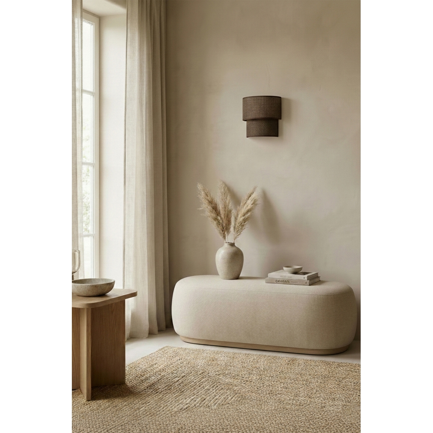 Brilagi - LED-seinavalgusti BOHO ECO 1xE27/10W/230V pruun
