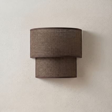 Brilagi - LED-seinavalgusti BOHO ECO 1xE27/10W/230V pruun