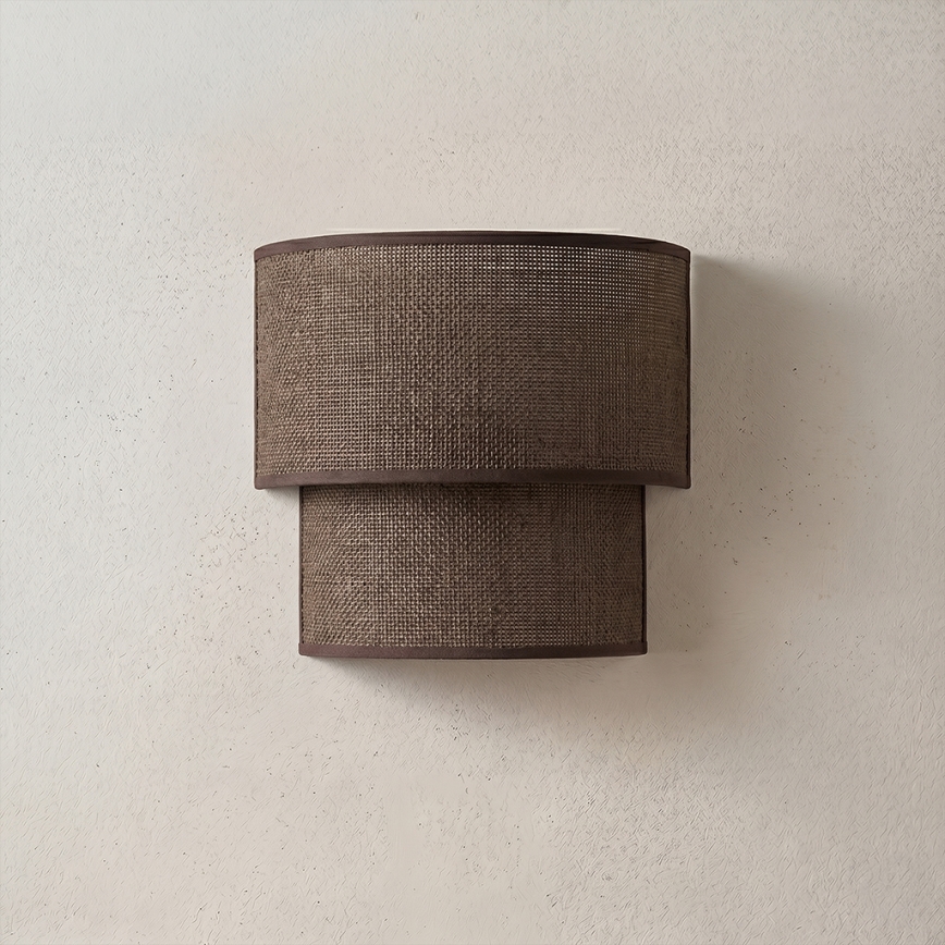 Brilagi - LED-seinavalgusti BOHO ECO 1xE27/10W/230V pruun