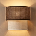 Brilagi - LED-seinavalgusti BOHO ECO 1xE27/10W/230V pruun/kreemjas