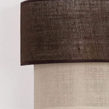 Brilagi - LED-seinavalgusti BOHO ECO 1xE27/10W/230V pruun/kreemjas