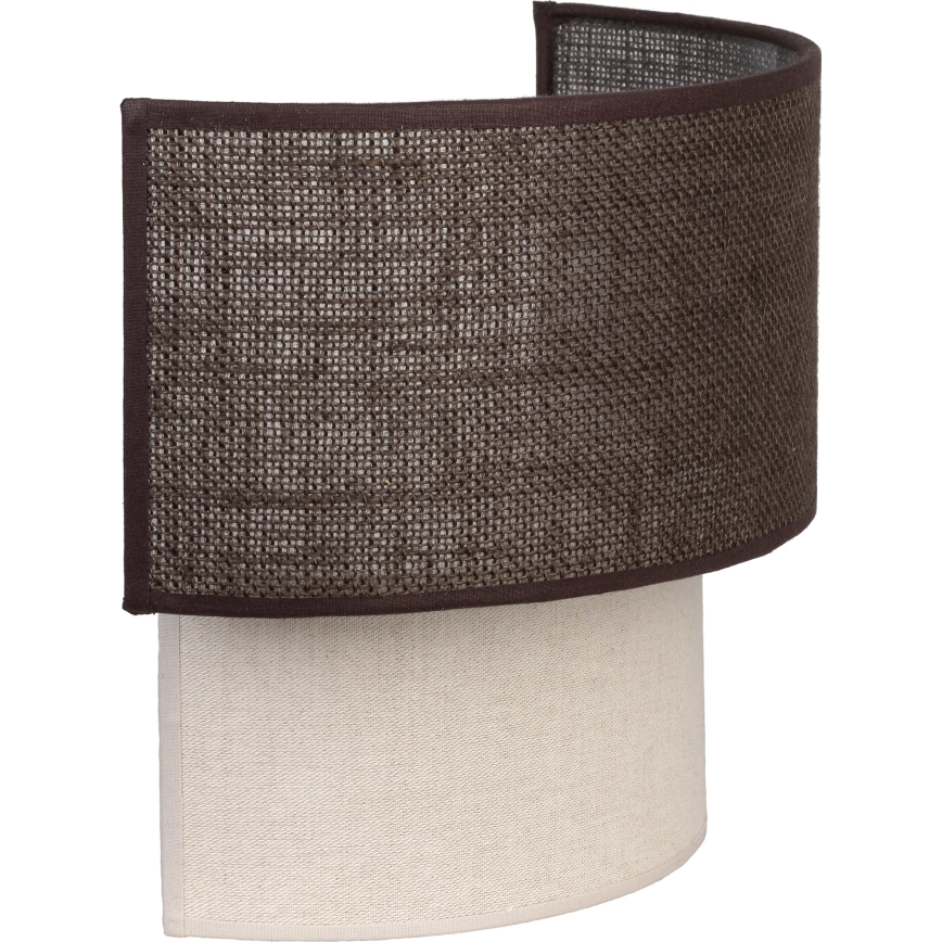 Brilagi - LED seinavalgusti BOHO ECO 1xE27/10W/230V pruun/kreemjas