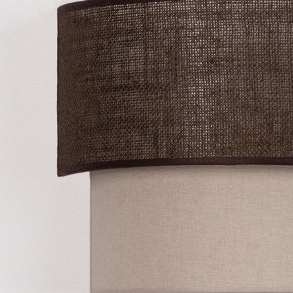 Brilagi - LED seinavalgusti BOHO ECO 1xE27/10W/230V pruun/kreemjas