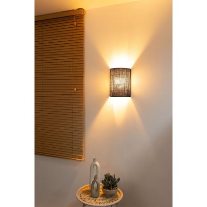 Brilagi - LED seinavalgusti BOHO STYLE 1xE27/15W/230V pruun
