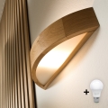 Brilagi - LED seinavalgusti CARVALHO 1xE27/15W/230V tamm