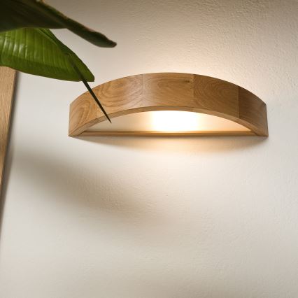 Brilagi - LED seinavalgusti CARVALHO 1xE27/15W/230V tamm