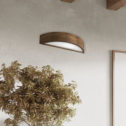BRILAGI - LED seinavalgusti CARVALHO 1xE27/15W/230V tamm-pähkel