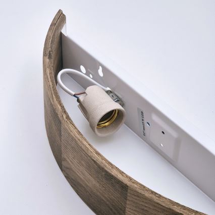 BRILAGI - LED seinavalgusti CARVALHO 1xE27/15W/230V tamm-pähkel