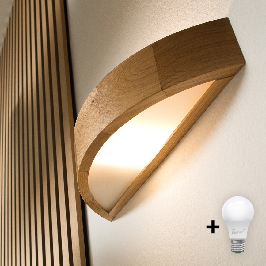 Brilagi - LED Seinavalgusti CARVALHO 1xE27/60W/230V tamm