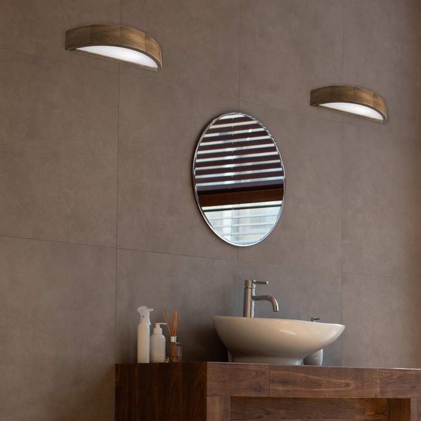 Brilagi - LED Seinavalgusti CARVALHO 1xE27/60W/230V tamm