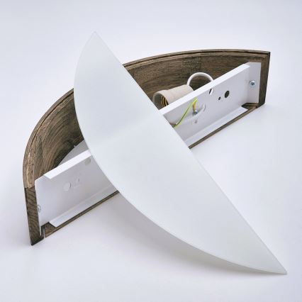 Brilagi - LED Seinavalgusti CARVALHO 1xE27/60W/230V tamm