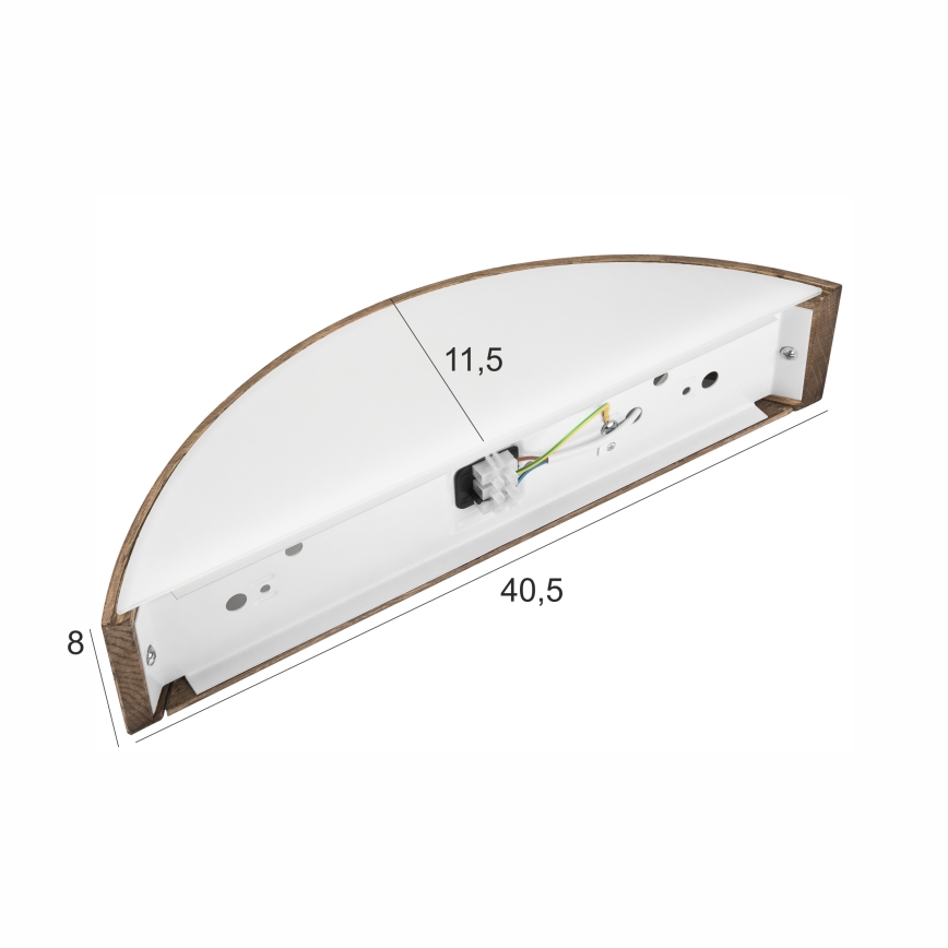 Brilagi - LED Seinavalgusti CARVALHO 1xE27/60W/230V tamm