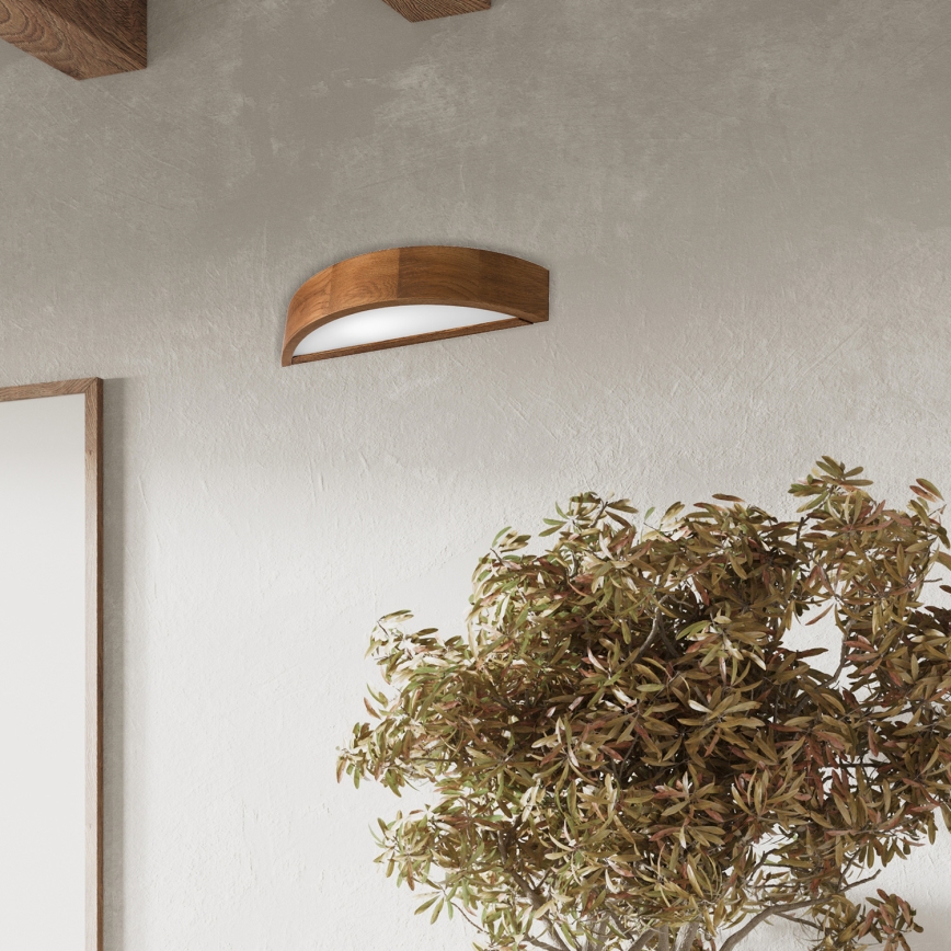 Brilagi - LED Seinavalgusti CARVALHO 1xE27/60W/230V tamm kirss