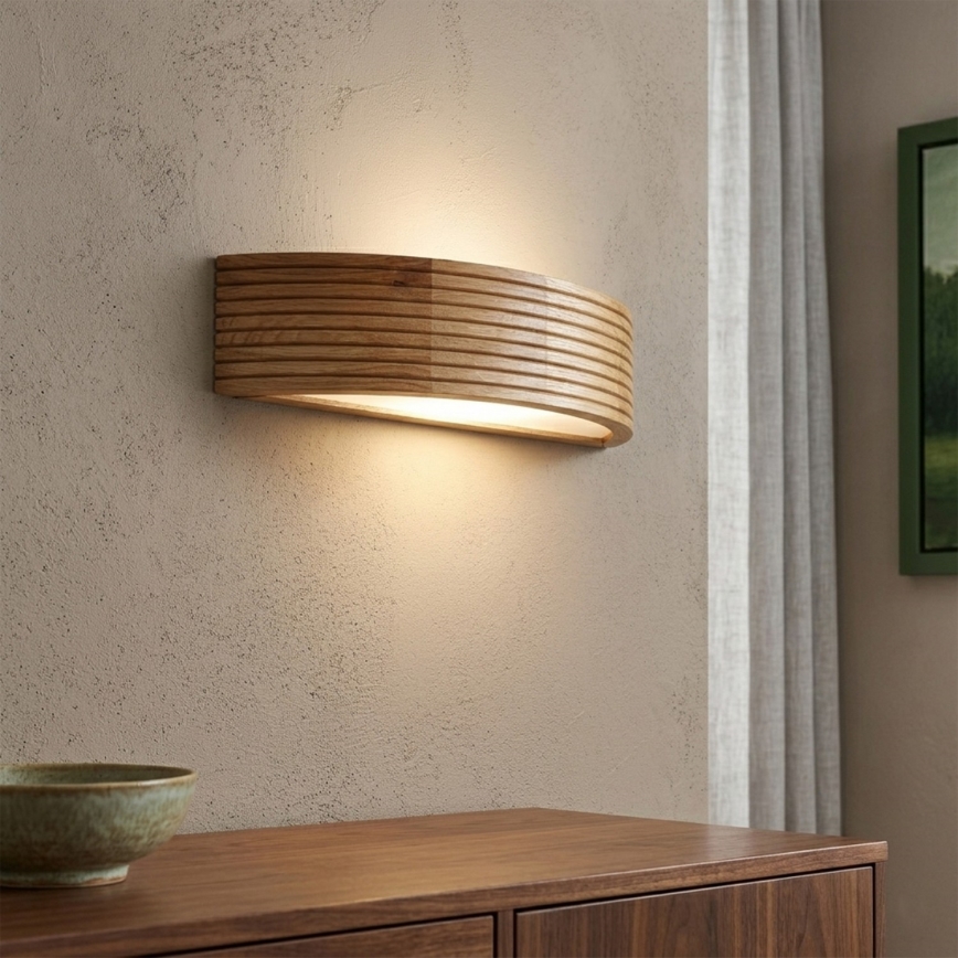Brilagi - LED-seinavalgusti CARVALHO MODERN 1xE27/60W/230V tamm