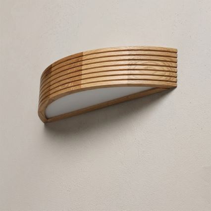 Brilagi - LED-seinavalgusti CARVALHO MODERN 1xE27/60W/230V tamm