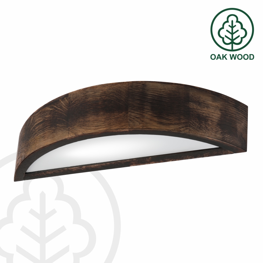 Brilagi - LED seinavalgusti CARVALHO SMOKEY 1xE27/60W/230V tamm