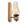 Brilagi - LED Seinavalgusti COTTAGE 1xE14/40W/230V tamm/pruun