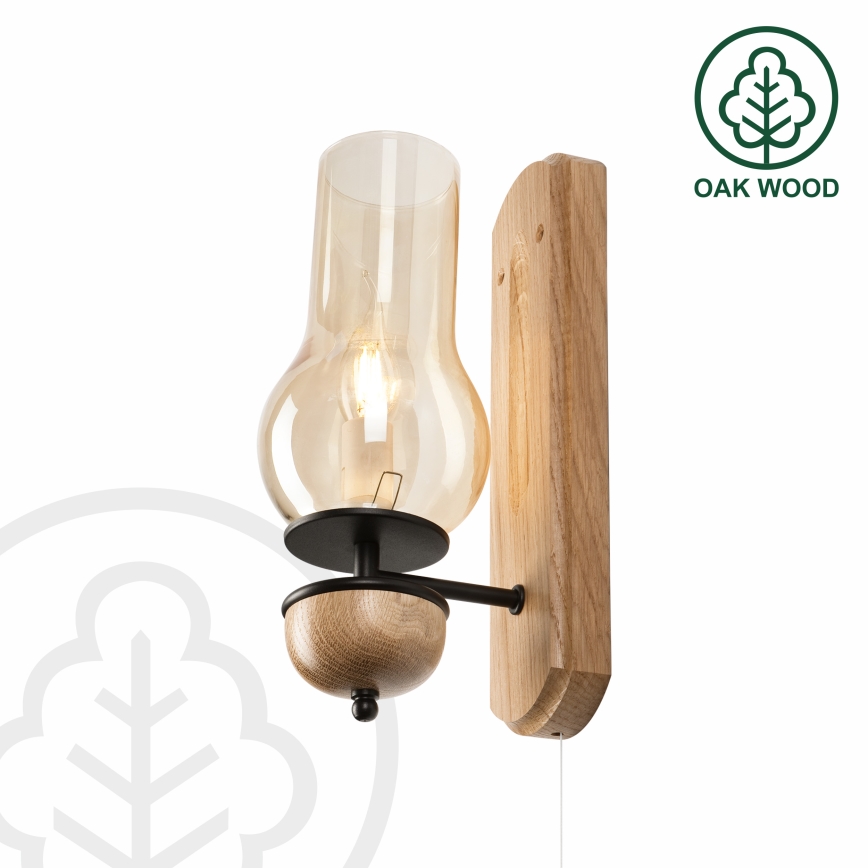 Brilagi - LED Seinavalgusti COTTAGE 1xE14/40W/230V tamm/pruun