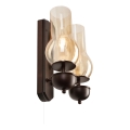 Brilagi - LED Seinavalgusti COTTAGE 2xE14/40W/230V pöök/pruun