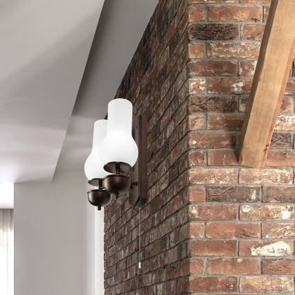 Brilagi - LED Seinavalgusti COTTAGE 2xE14/40W/230V pöök/valge
