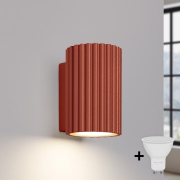BRILAGI - LED seinavalgusti CRESTO 1xGU10/10W/230V 10 cm oranž