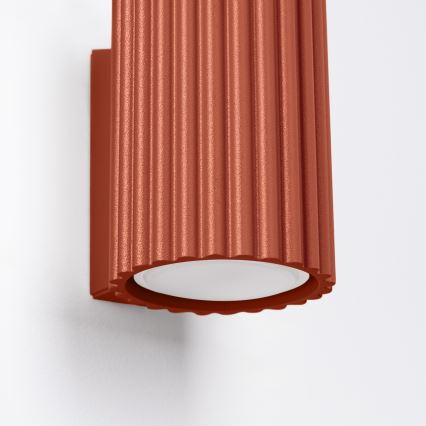 Brilagi - LED seinavalgusti CRESTO 1xGU10/10W/230V 10 cm punane