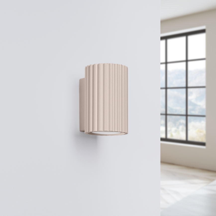 Brilagi - LED-seinavalgusti CRESTO 1xGU10/10W/230V 10 cm taupe