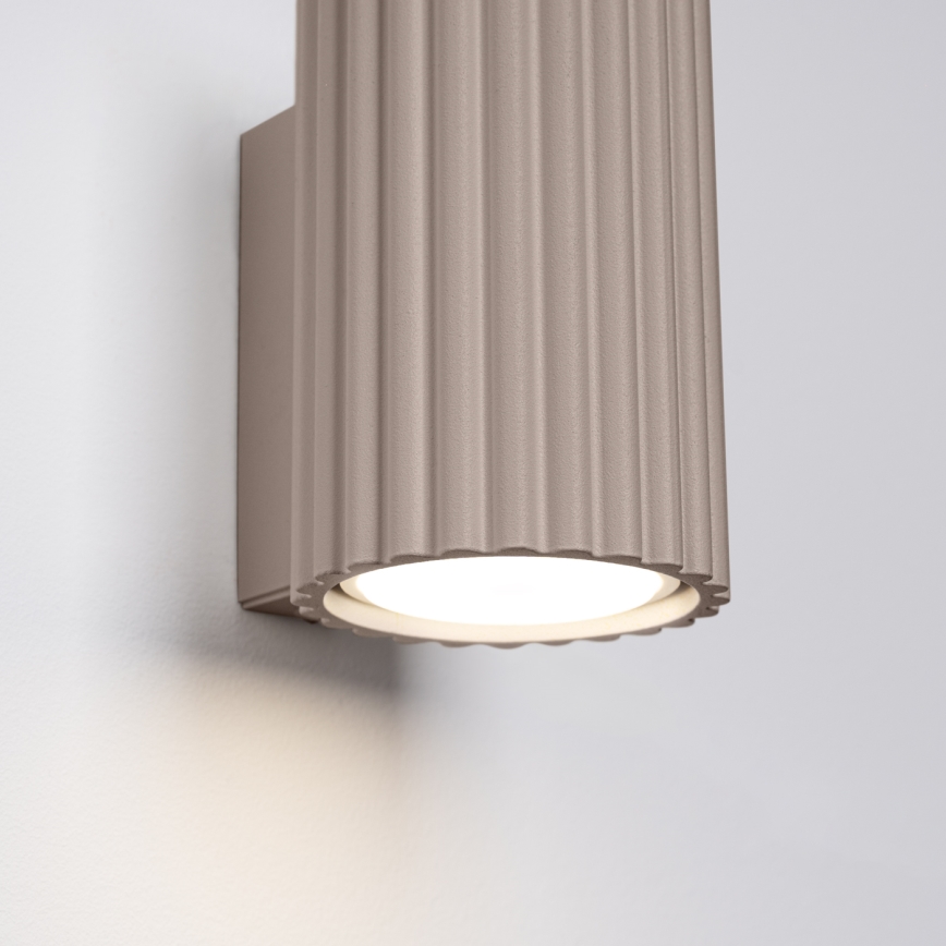 Brilagi - LED-seinavalgusti CRESTO 1xGU10/10W/230V 10 cm taupe