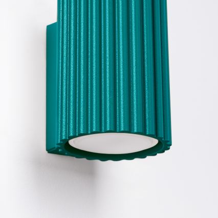 Brilagi - LED seinavalgusti CRESTO 1xGU10/10W/230V 10 cm türkiissinine