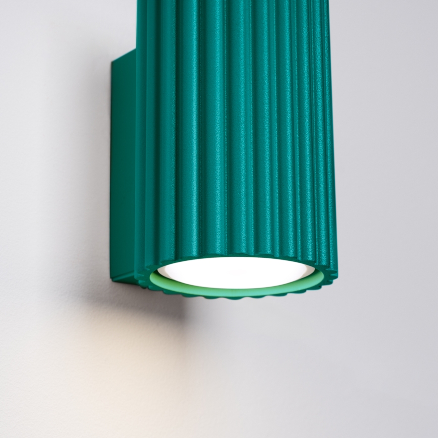 Brilagi - LED seinavalgusti CRESTO 1xGU10/10W/230V 10 cm türkiissinine