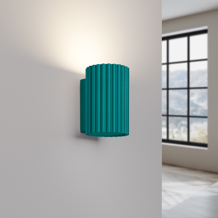 Brilagi - LED seinavalgusti CRESTO 1xGU10/10W/230V 10 cm türkiissinine