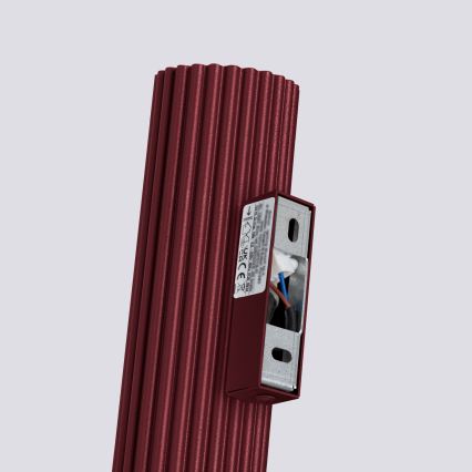 Brilagi - LED-seinavalgusti CRESTO 2xGU10/10W/230V 20 cm bordoopunane