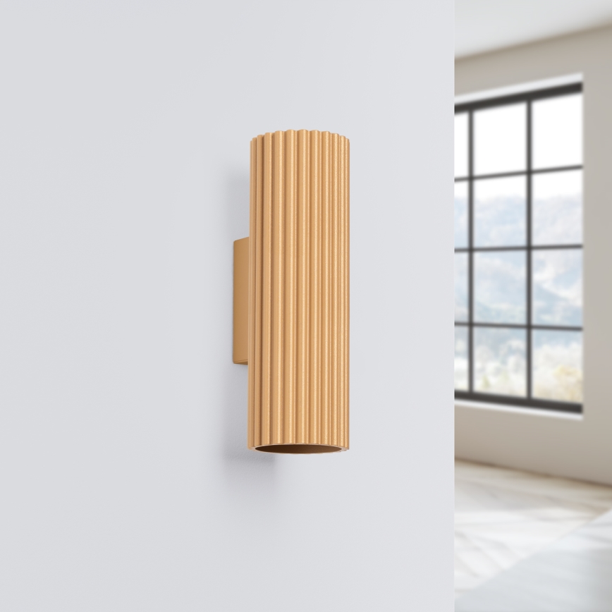 Brilagi - LED-seinavalgusti CRESTO 2xGU10/10W/230V 20 cm kuldne