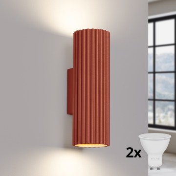 BRILAGI - LED Seinavalgusti CRESTO 2xGU10/10W/230V 20 cm oranž