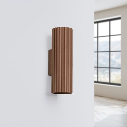 Brilagi - LED seinavalgusti CRESTO 2xGU10/10W/230V 20 cm pruun