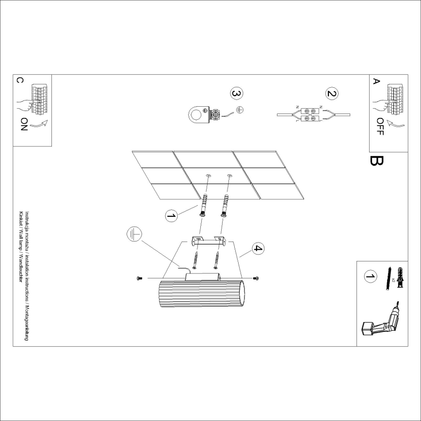 Brilagi - LED-seinavalgusti CRESTO 2xGU10/10W/230V 20 cm türkiissinine