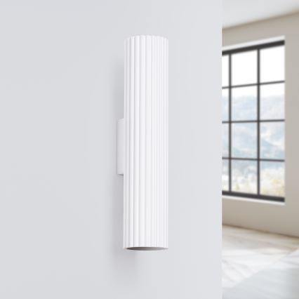 Brilagi - LED-seinavalgusti CRESTO 2×GU10/10W/230V 30 cm valge