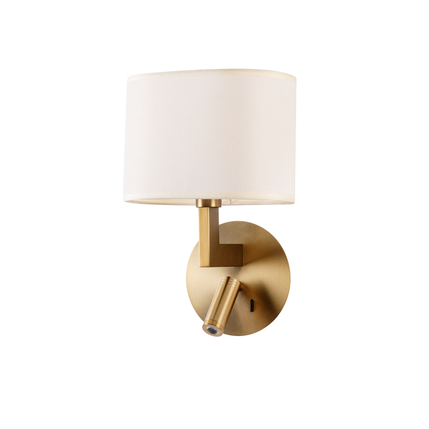 Brilagi - LED Seinavalgusti DAYA 1xE14/40W/230V + LED/3W kreemikas/kuldne
