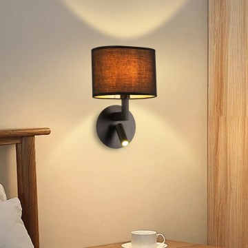 Brilagi - LED Seinavalgusti DAYA 1xE14/40W/230V + LED/3W must