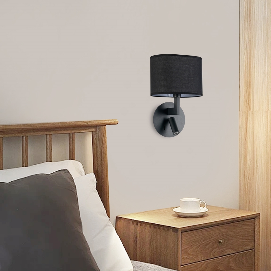 Brilagi - LED Seinavalgusti DAYA 1xE14/40W/230V + LED/3W must