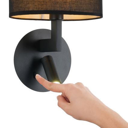 Brilagi - LED Seinavalgusti DAYA 1xE14/40W/230V + LED/3W must