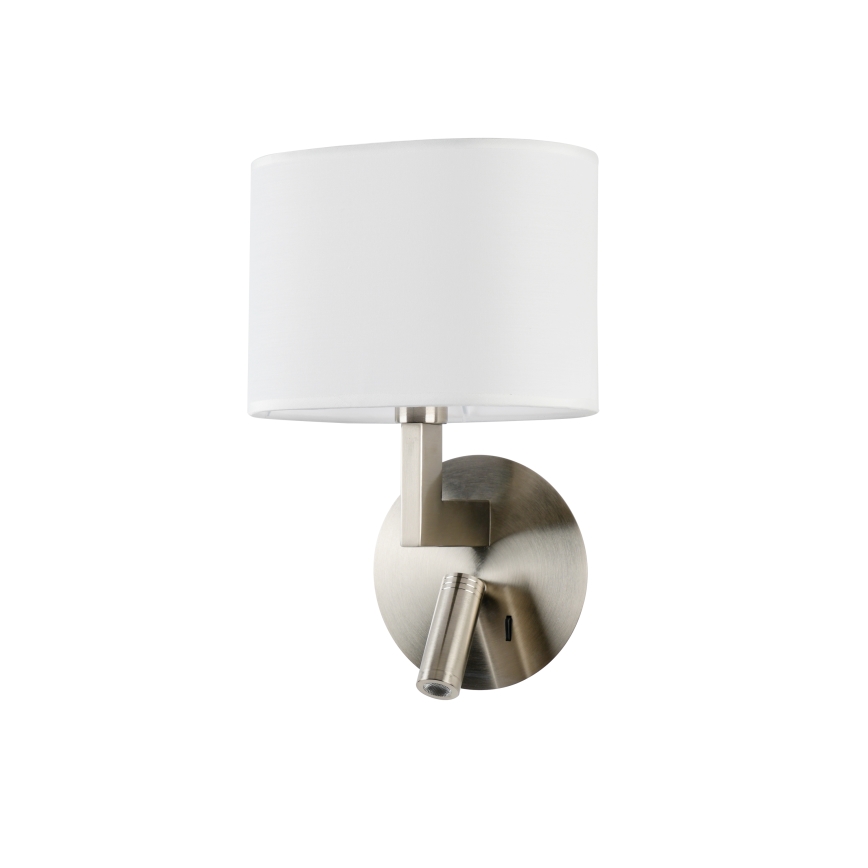 Brilagi - LED Seinavalgusti DAYA 1xE14/40W/230V + LED/3W valge/matt kroom