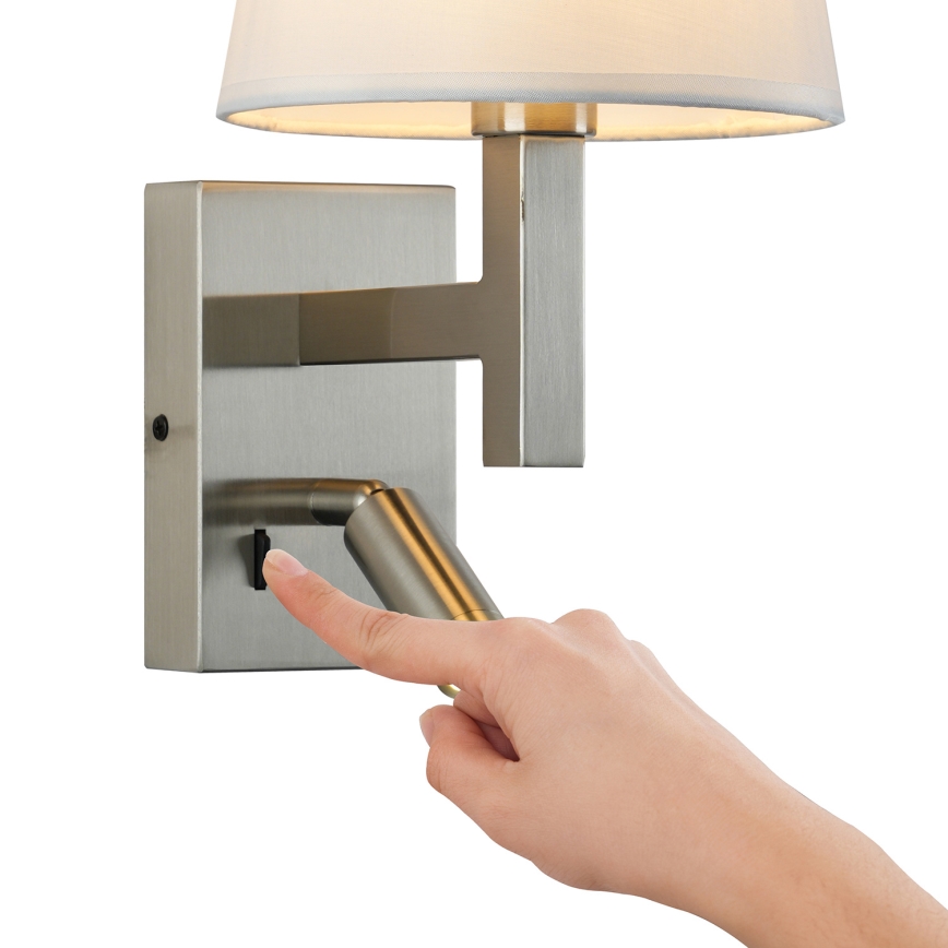 Brilagi - LED Seinavalgusti DEYA 1xE14/40W/230V + LED/3W valge/matt kroom